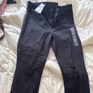 American eagle Skinny jeans black distressed
